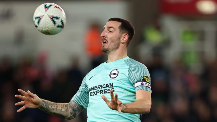 Brighton skipper Lewis Dunk clocked up his 400th appearance for the club against Stoke