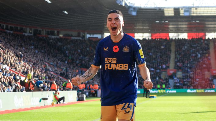 Miguel Almiron will return to his former home of Atalanta with Newcastle