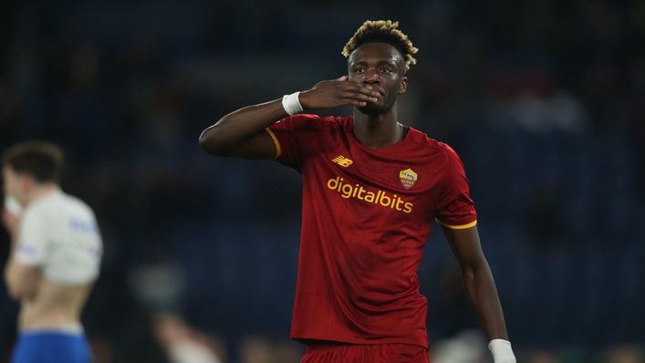 Tammy Abraham has been linked with a move back to England after a fine season at Roma