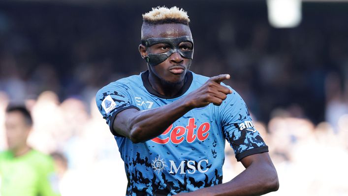 Victor Osimhen netted a hat-trick against Sassuolo in Napoli's last league outing