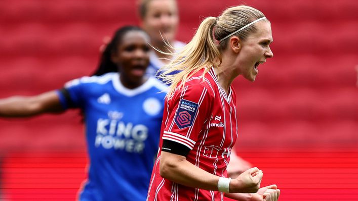 Amalie Thestrup scored Bristol City's second in their 4-2 defeat to Leicester on the opening weekend