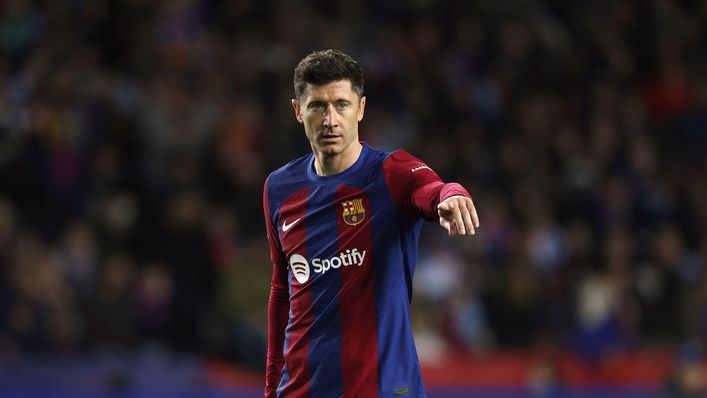 Robert Lewandowski fired a brace for Barcelona in their 4-0 El Clasico win last weekend