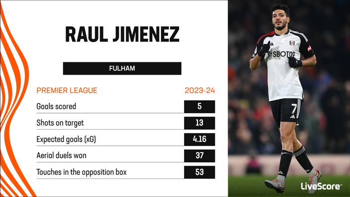Raul Jimenez has led the line effectively for Fulham since joining in the summer