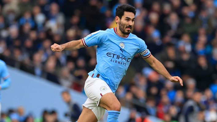 Ilkay Gundogan is fancied to score for Manchester City against Tottenham