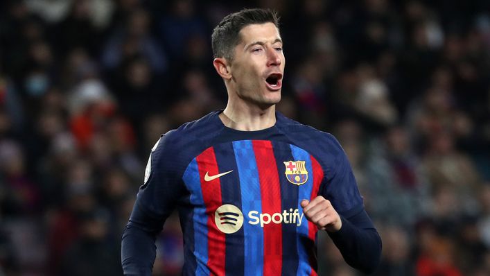Robert Lewandowski netted what proved to be the winner for Barcelona against Real Betis last time out