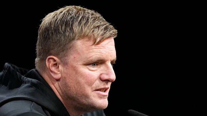 Newcastle manager Eddie Howe may have to start a makeshift frontline.