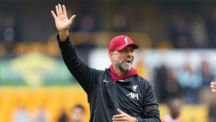 Jurgen Klopp will take charge of Liverpool for the last time on Sunday