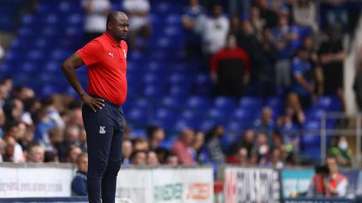 Crystal Palace boss Patrick Vieira will be able to recall Wilfred Zaha this weekend