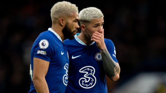 Reece James and Enzo Fernandez were on the losing side at Stamford Bridge