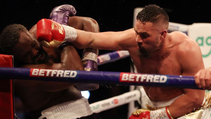 Joseph Parker got the better of Derek Chisora in Manchester (Pic: Mark Robinson/Matchroom Boxing)