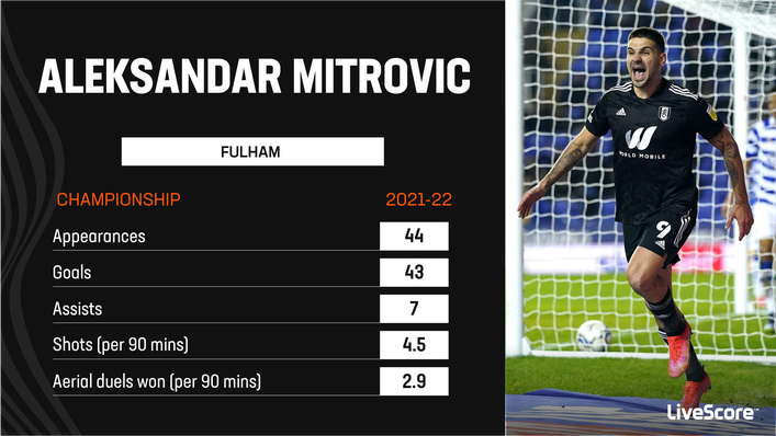 Aleksandar Mitrovic had a sensational 2021-22 campaign for Fulham in the Championship