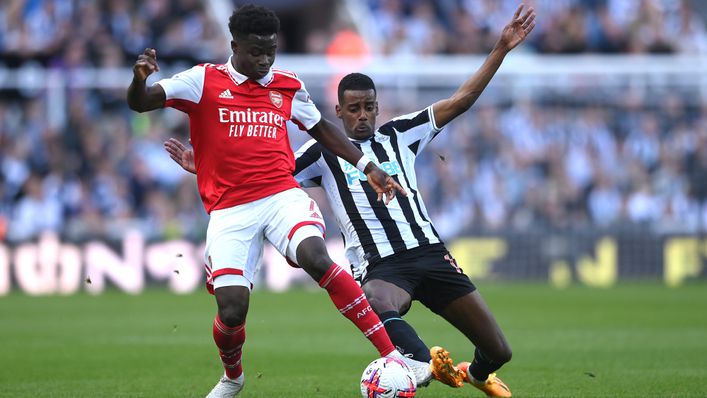Arsenal travel to face Newcastle at St James' Park on Saturday evening