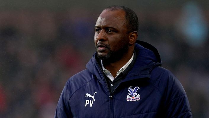Patrick Vieira will be looking to turn around Crystal Palace's recent poor form against Manchester United this afternoon