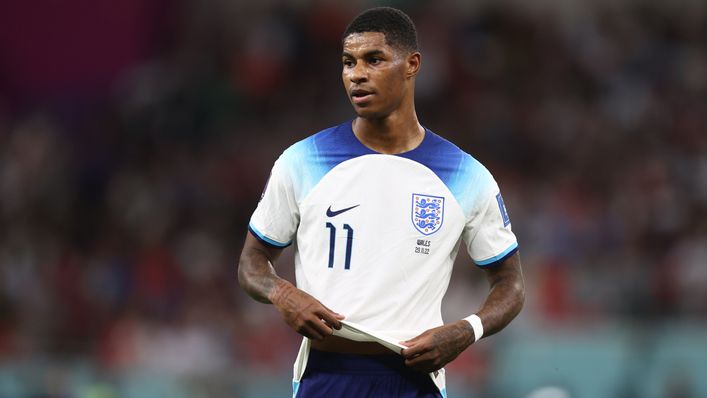 Marcus Rashford has scored three goals at the 2022 World Cup so far