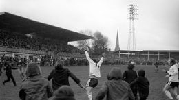 Ronnie Radford sparked this famous scene when Hereford shocked Newcastle