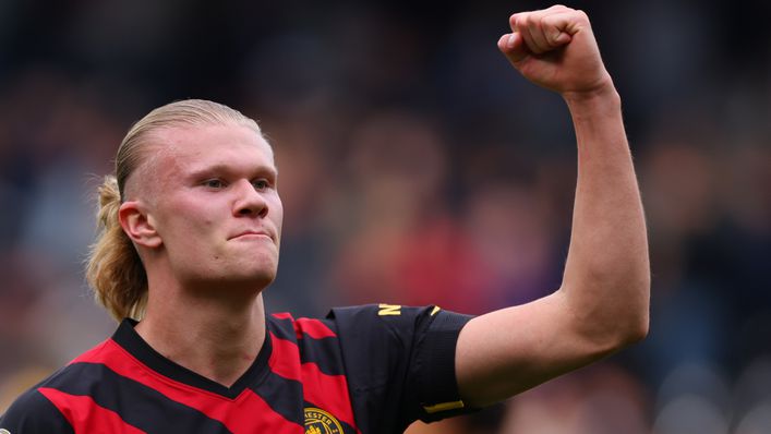 Erling Haaland is on the brink of breaking the single-season Premier League goalscoring record