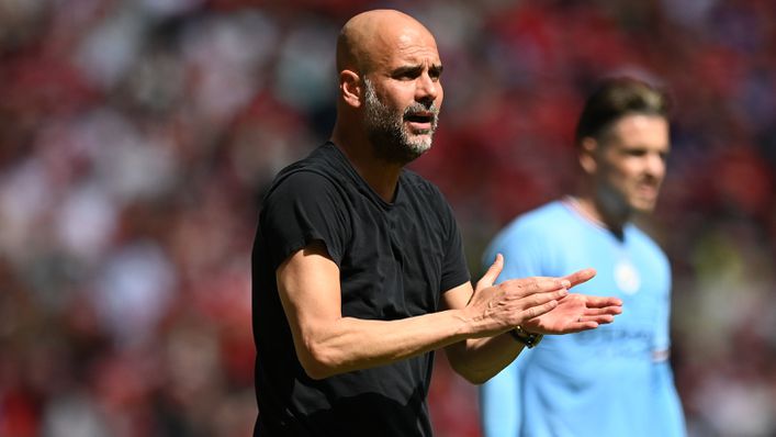 Pep Guardiola led Manchester City to his second FA Cup trophy