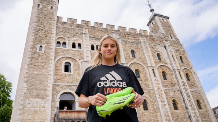Alessia Russo's Women's Euro 2022 boots have been put on display in London