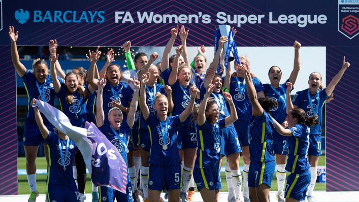 Chelsea lifted the Women's Super League trophy for the third year in a row last term