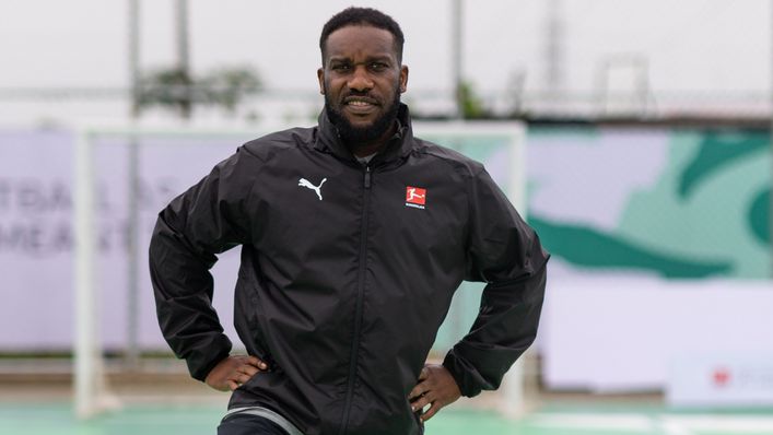 Jay-Jay Okocha is looking forward to the new Bundesliga season (Credit: DFL/Getty Images/Luke Dray)