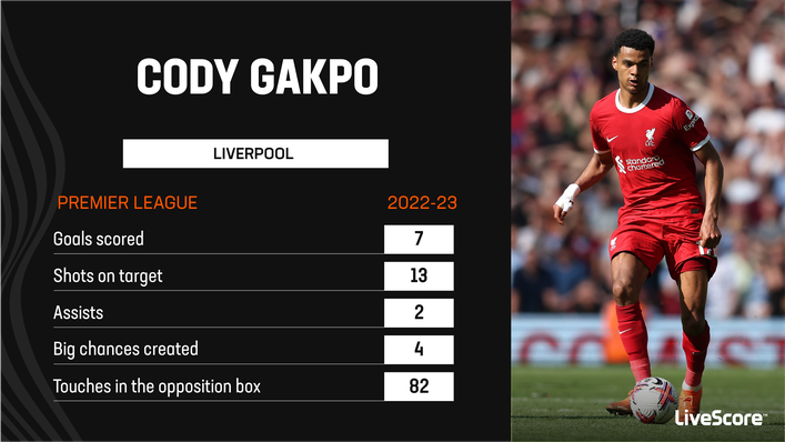 Cody Gakpo impressed in his first few months at Liverpool