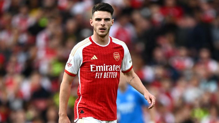 Declan Rice played 60 minutes for Arsenal against Monaco