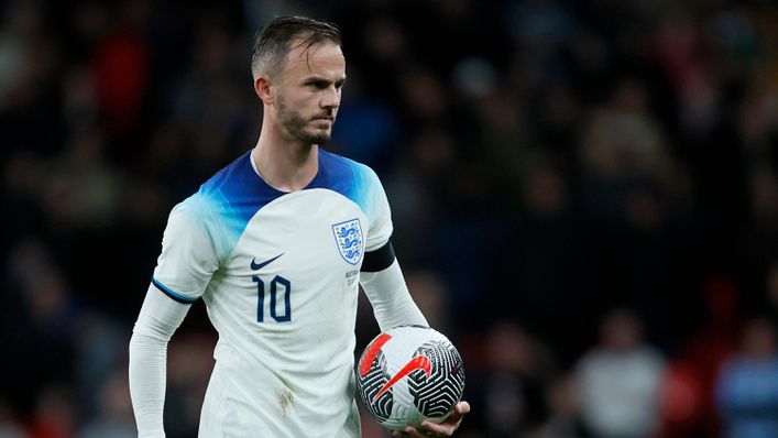 James Maddison is in Chris Waddle's team to start Euro 2024