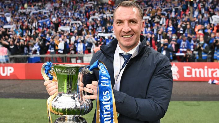 Brendan Rodgers led Leicester to FA Cup glory in 2021