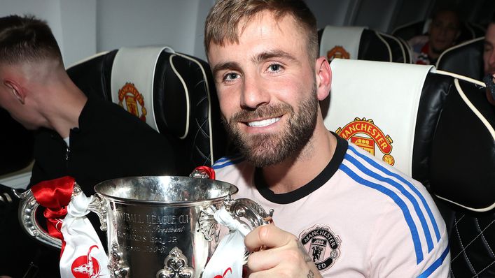 Luke Shaw got his hands on the Carabao Cup earlier this season