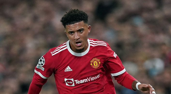 Jadon Sancho has yet to register a goal or an assist for Manchester United