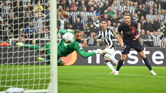 Miguel Almiron scored Newcastle's first Champions League goal for 20 years