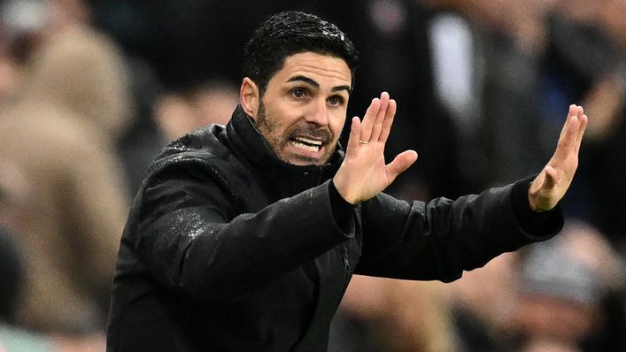 Mikel Arteta was not a happy man after Arsenal's 1-0 loss at Newcastle