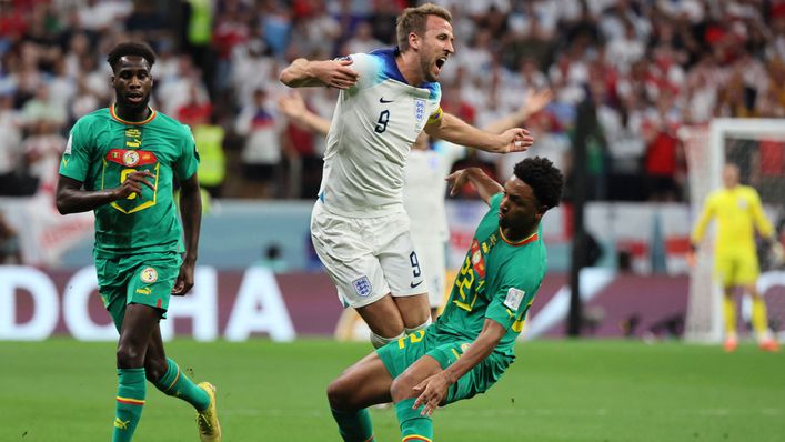 England skipper Harry Kane received some close attention as he looked for his first goal in Qatar