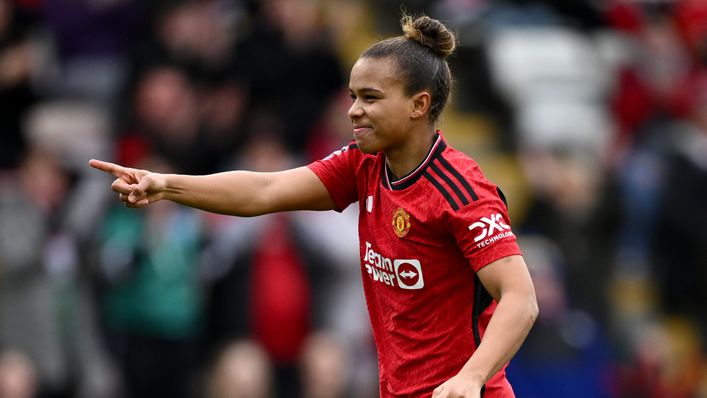 Nikita Parris bagged a brace as Manchester United beat Brighton 2-0