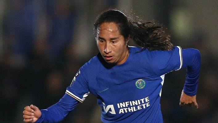 Mayra Ramirez was in the thick of the action in Chelsea's win over Everton