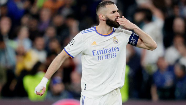 Karim Benzema finished at the top of the Champions League goalscoring chart
