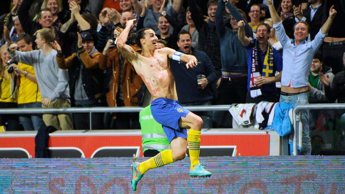 Zlatan Ibrahimovic scored 62 goals in total for Sweden