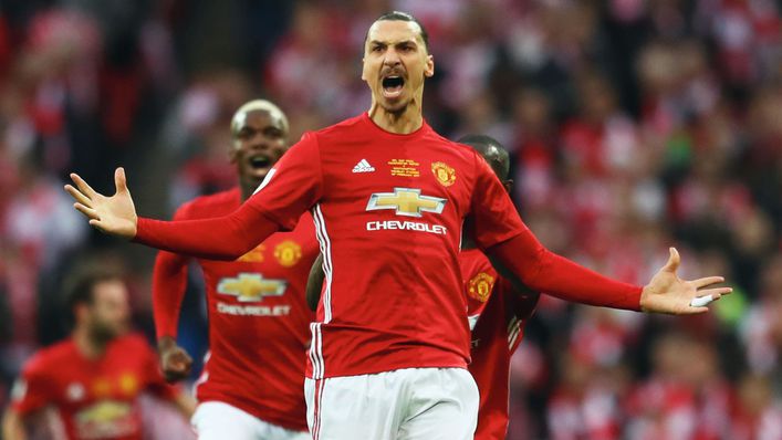 Zlatan Ibrahimovic won the Europa League and Carabao Cup in his first season at Manchester United