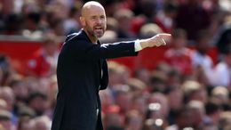 Erik ten Hag will be in the dugout for his first Premier League game when Manchester United host Brighton