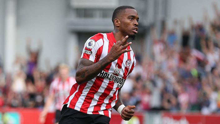 Ivan Toney scored a stunning hat-trick against Leeds