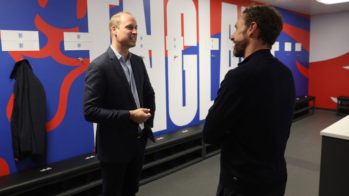 The Prince of Wales spoke to England boss Gareth Southgate during a visit to St George's Park