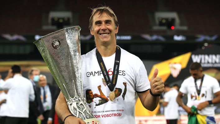 Julen Lopetegui's Sevilla defeated Inter Milan in the 2019-20 Europa League final