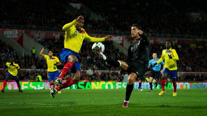 Cristiano Ronaldo scored a famous volley against Ecuador in 2013