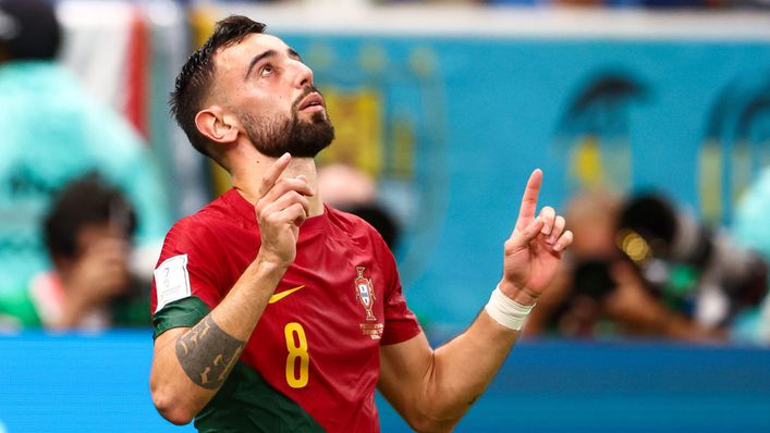 Bruno Fernandes has scored two goals and assisted two more in Qatar so far