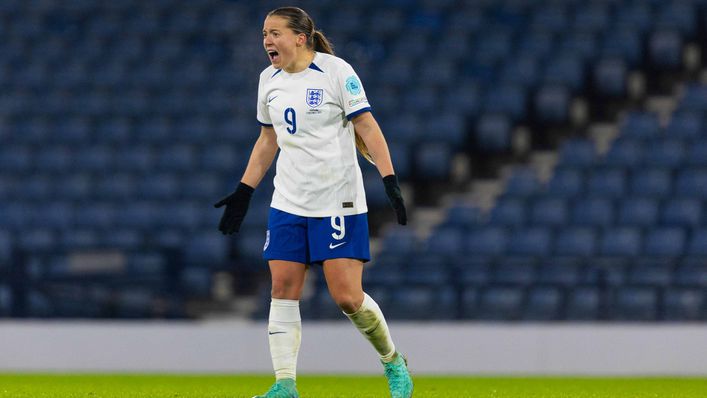 Fran Kirby scored England's fifth goal of the night