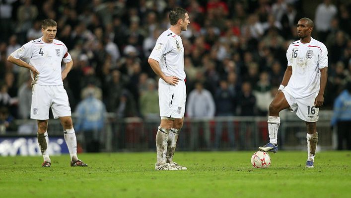 Steven Gerrard, Frank Lampard and Jermain Defoe played together for England