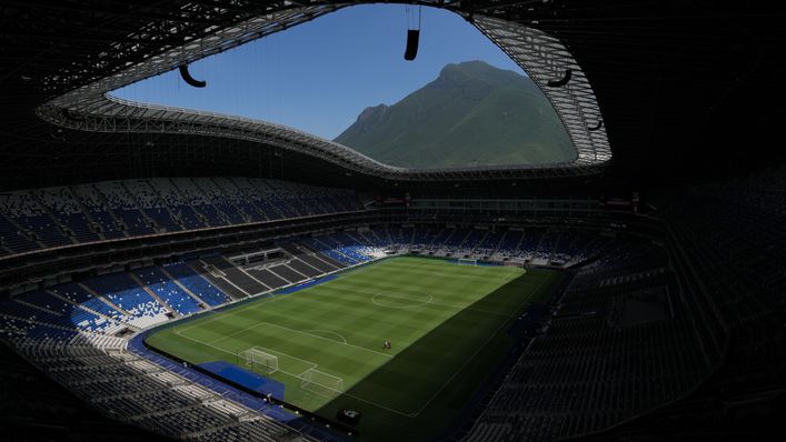 Estadio Monterrey features stunning views of the city's mountains