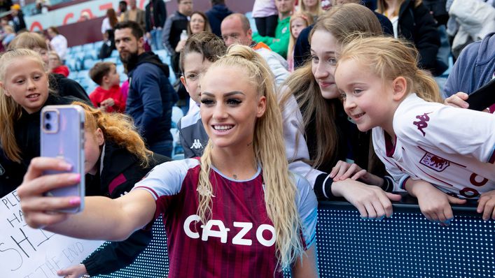 Alisha Lehmann loves being role model for Aston VIlla's young fans