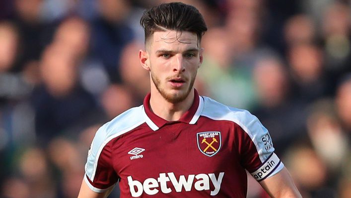 West Ham midfielder Declan Rice is a man in demand