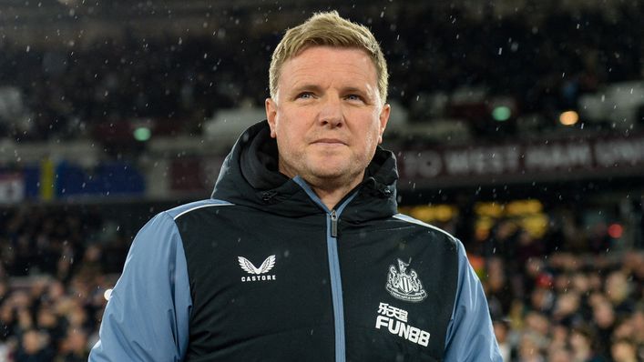 Eddie Howe saw his Newcastle side thrash West Ham 5-1 on Wednesday night